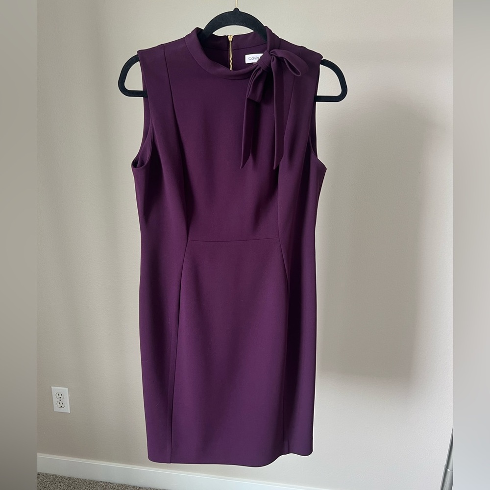 Calvin Klein Deep Purple Mini Dress